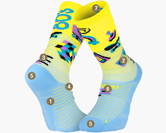RUN MARATHON high socks generation 80s